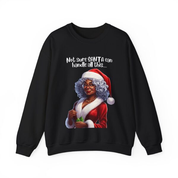 Santa Getting Shade Sweatshirt, Humourous Gift for Her, Christmas Gift for Her, Black Mrs Claus, Funny Christmas Sweatshirt  - 497d - Image 6