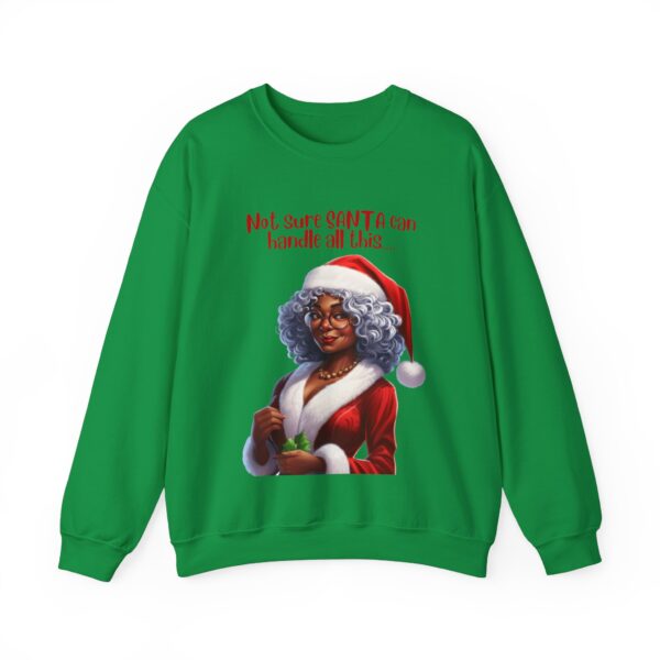 Santa Getting Shade Sweatshirt, Humourous Gift for Her, Christmas Gift for Her, Black Mrs Claus, Funny Christmas Sweatshirt  - 497d - Image 3