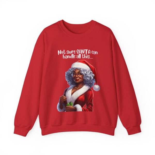 Santa Getting Shade Sweatshirt, Humourous Gift for Her, Christmas Gift for Her, Black Mrs Claus, Funny Christmas Sweatshirt  - 497d - Image 4