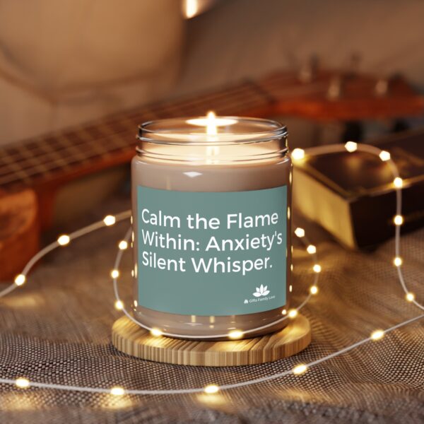 Anxiety Candle, Calm The Flame, Empathy in a Jar Stress Relief Candle - 512b - Image 7
