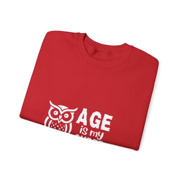 Age is My Super Power Unisex Sweatshirt - Wisdom, Strength, Confidence - Owl Design 515 - Image 8
