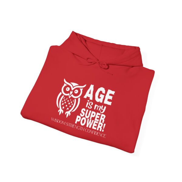 Age Is My Superpower Owl Hoodie – Cozy, Confident & Made for Seasoned Folks - 900a - Image 12