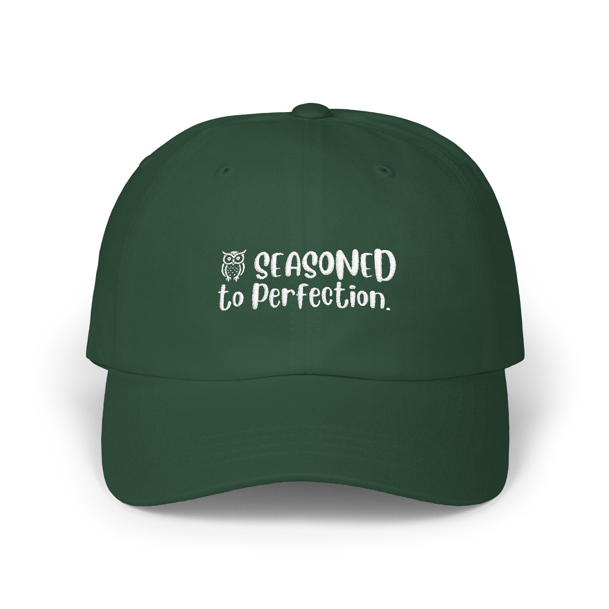 Seasoned to Perfection (White Letters) Classic Cap – Multiple Colors for Stylish Women Over 50 - Image 9