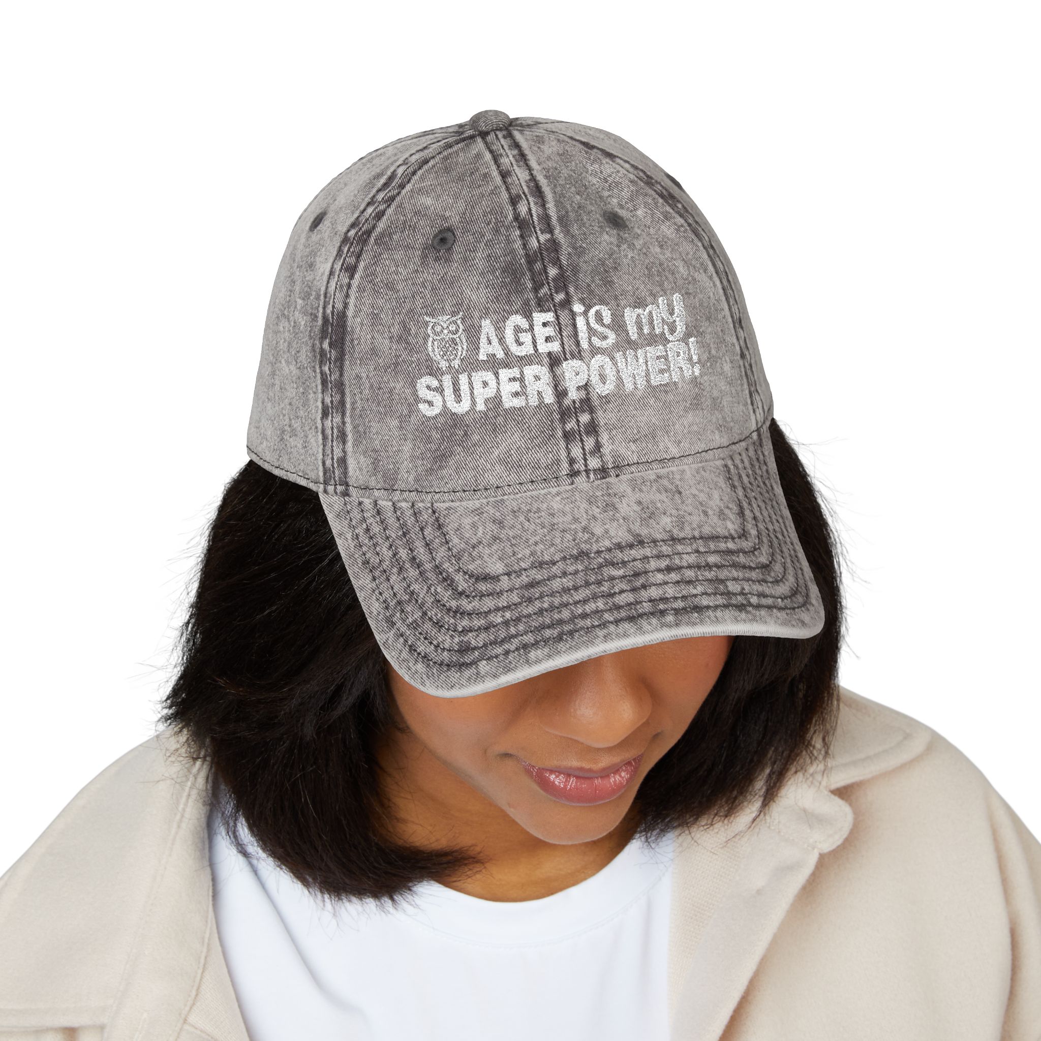Age Is My Superpower Vintage Cap - Image 8