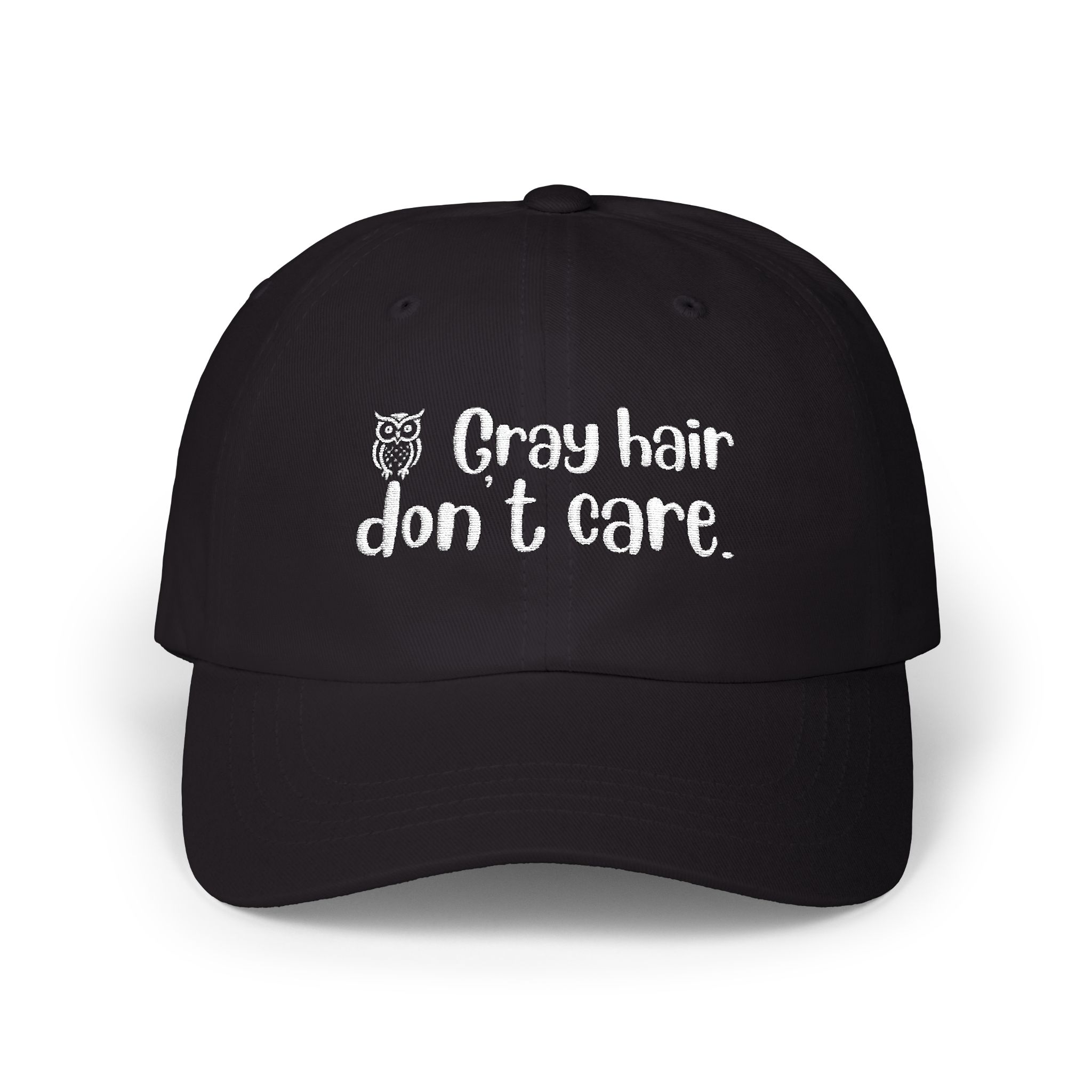 Gray Hair Don't Care (White Letters) Classic Cap – Multiple Colors for Stylish Women Over 50 - Image 17