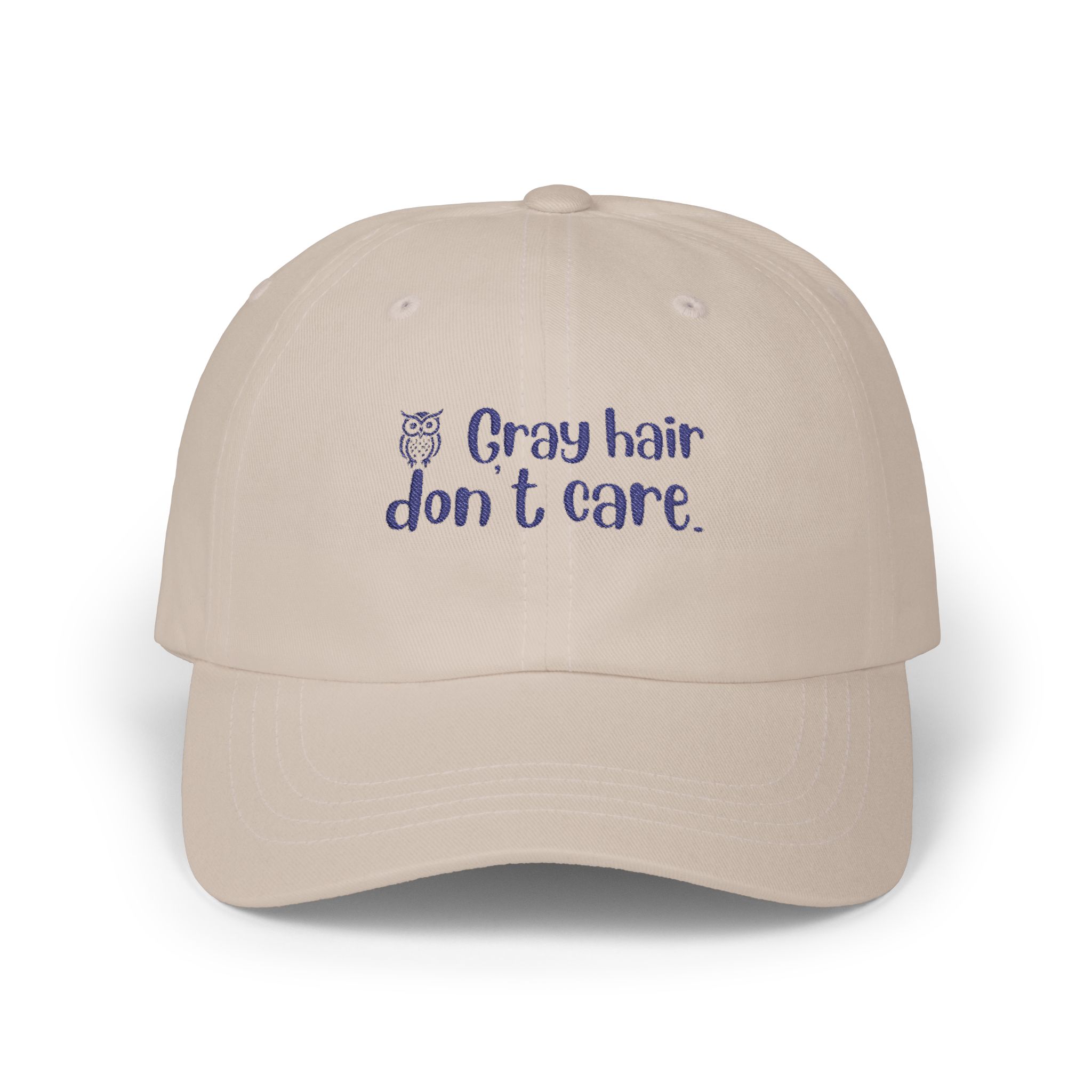 Gray Hair Don't Care (Blue Letters) Classic Cap – Multiple Colors for Stylish Women Over 50 - Image 17