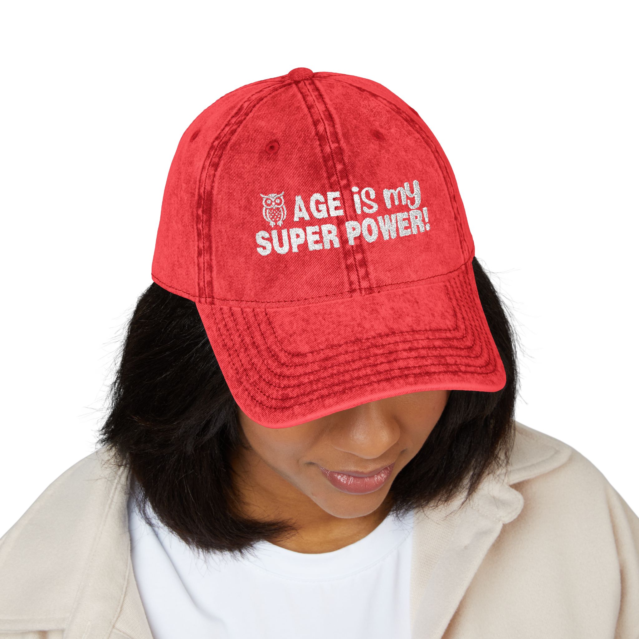 Age Is My Superpower Vintage Cap - Image 3