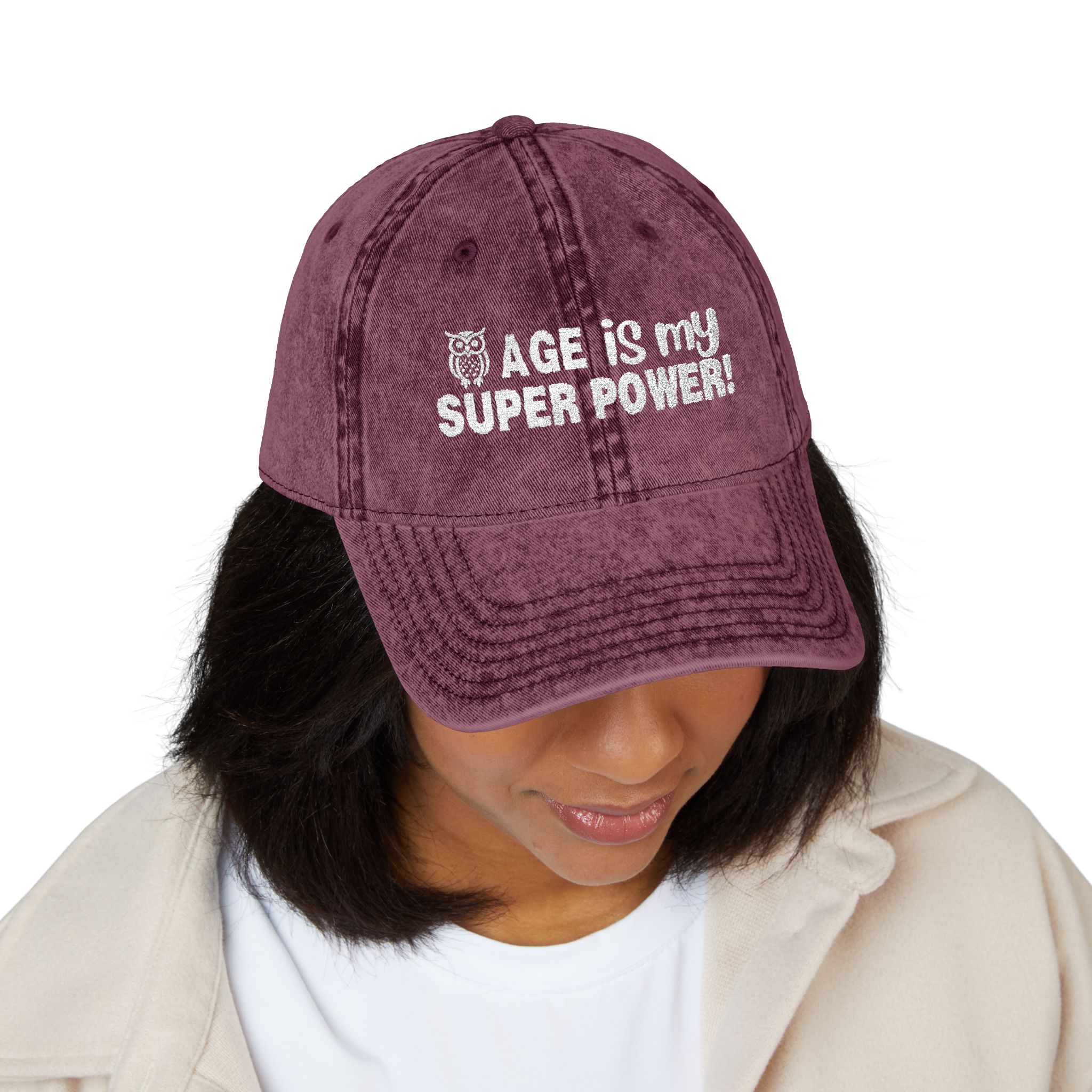 Age Is My Superpower Vintage Cap - Image 23
