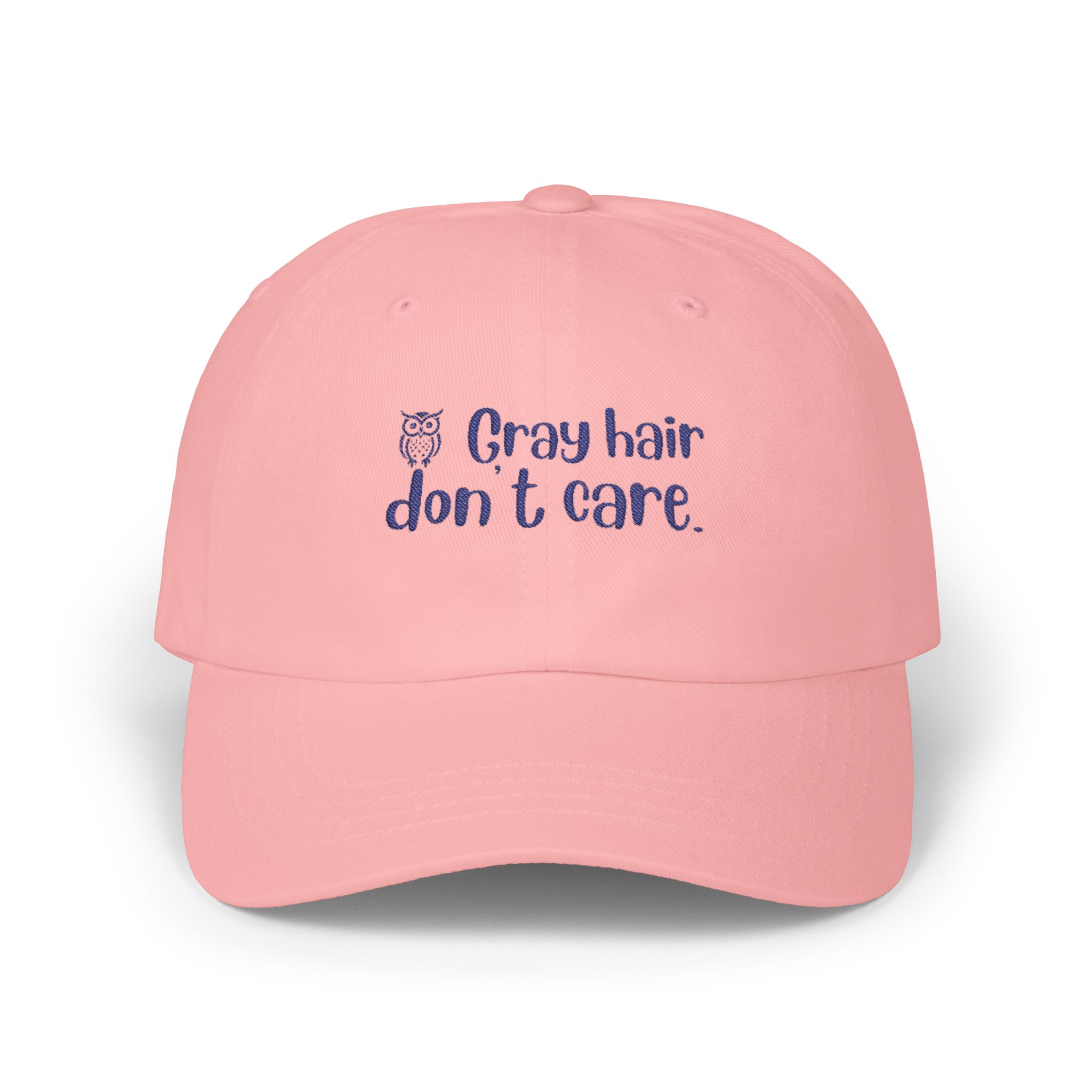 Gray Hair Don't Care (Blue Letters) Classic Cap – Multiple Colors for Stylish Women Over 50 - Image 5