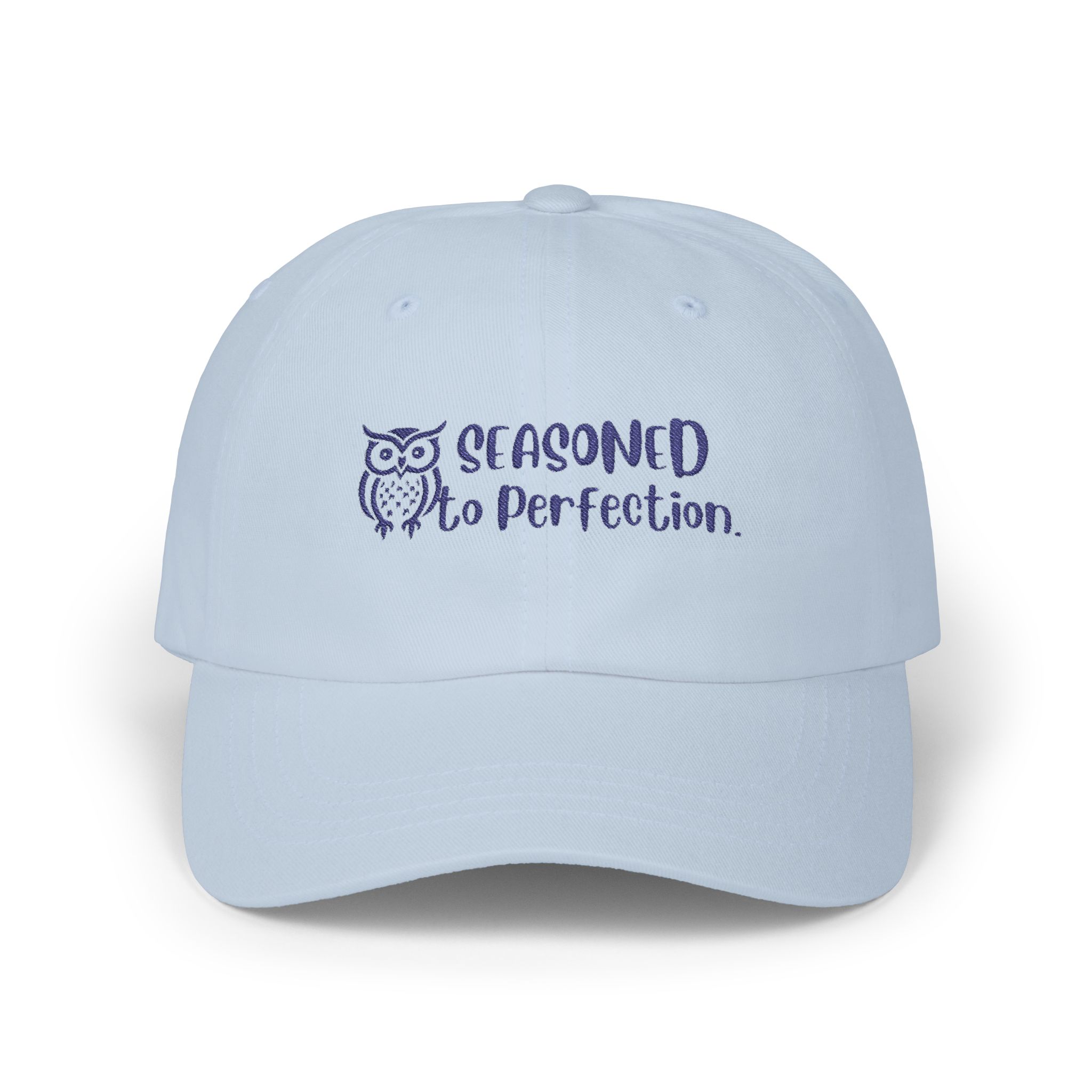 Seasoned To Perfection (Blue Letters) Classic Cap – Multiple Colors for Stylish Women Over 50 - Image 21