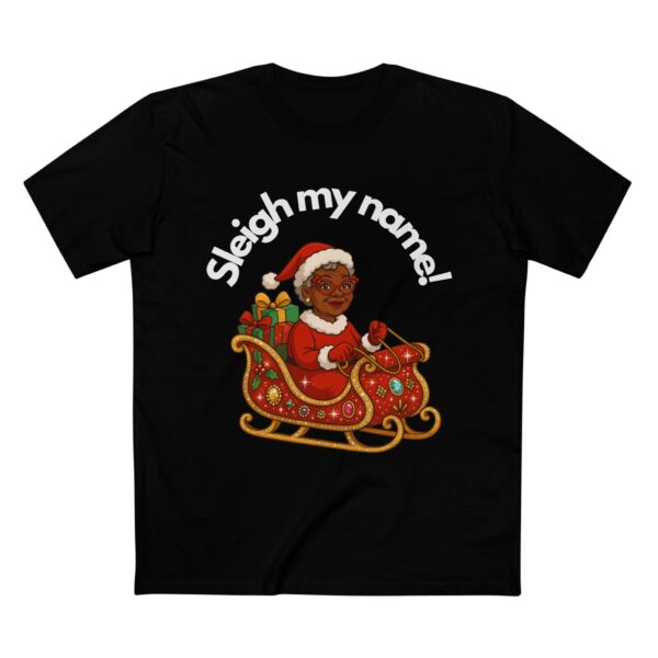 Funny Christmas T-Shirt – “Sleigh My Name” – Funny Holiday Tee for Confident Women, For Senior Women - Image 4