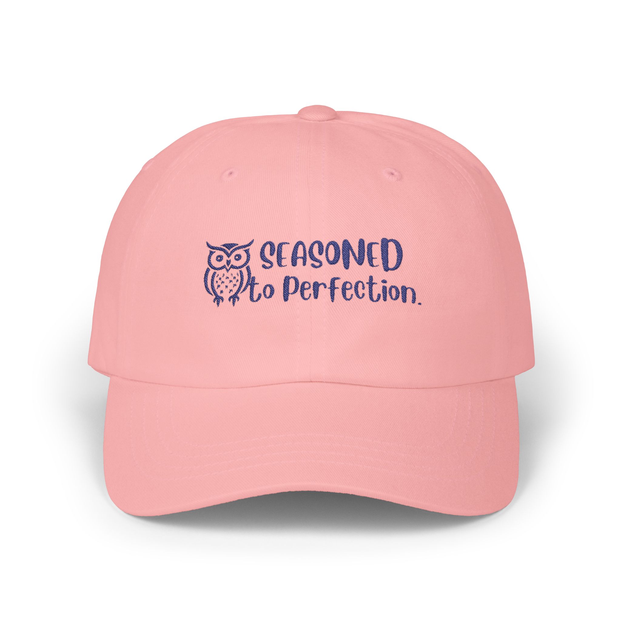 Seasoned To Perfection (Blue Letters) Classic Cap – Multiple Colors for Stylish Women Over 50 - Image 5