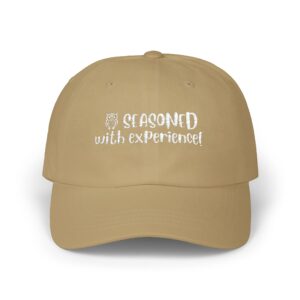 Seasoned with Experience (White Letters) Classic Cap – Multiple Colors for Stylish Women Over 50