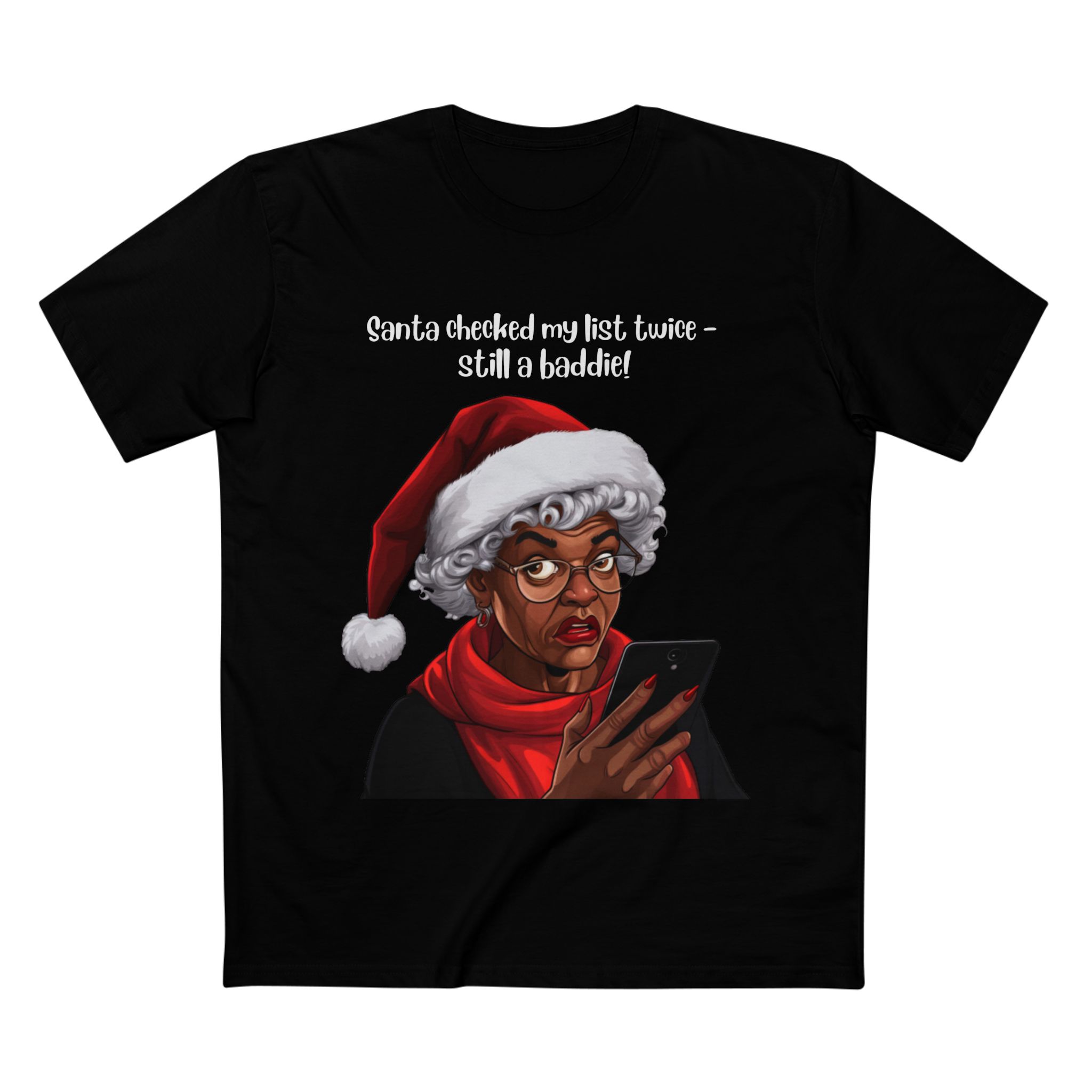 Still a Baddie Funny Christmas Shirt – Festive Humor Tee for Older Women, Senior Women Gift - Image 4